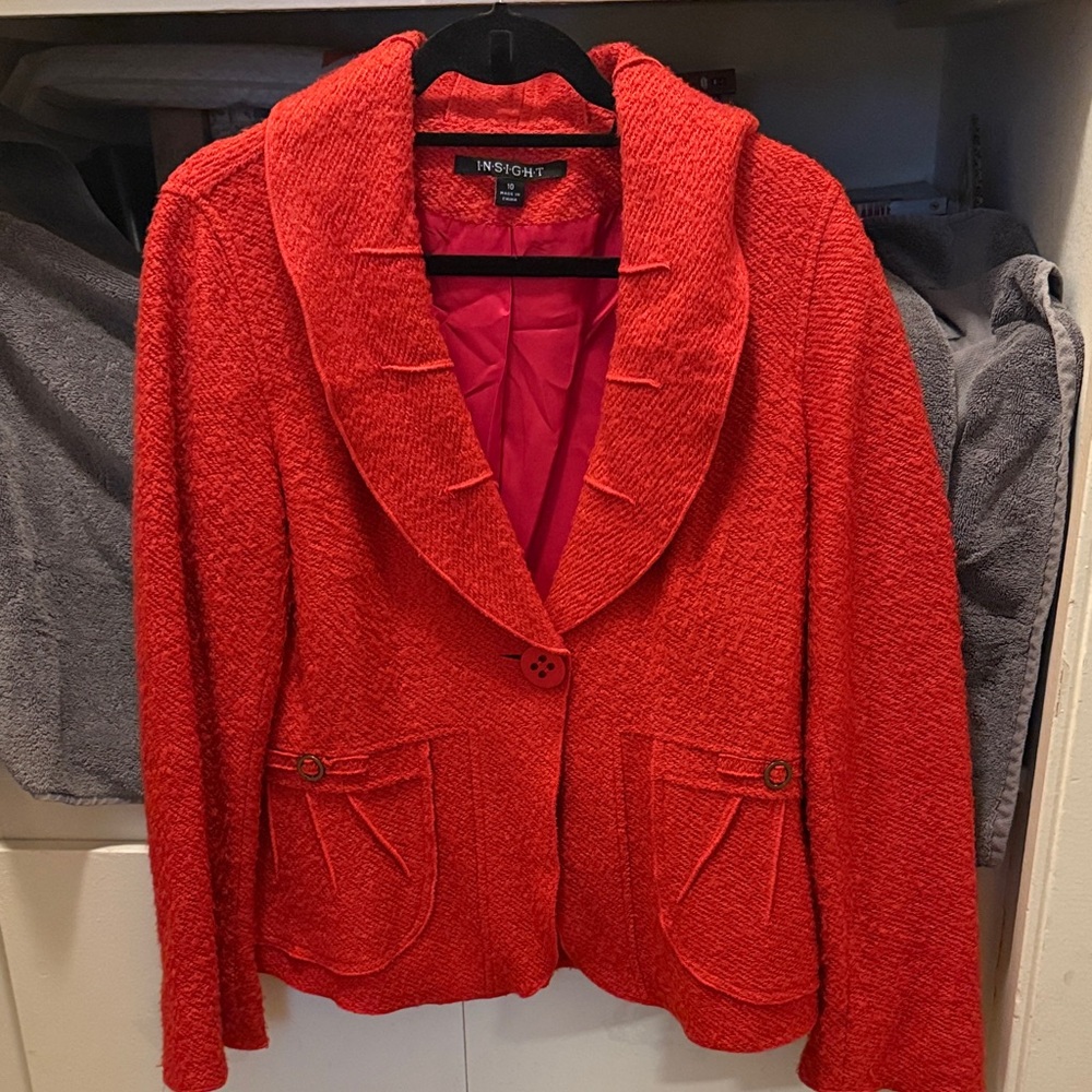 Insight Women's Vibrant Red Blazer